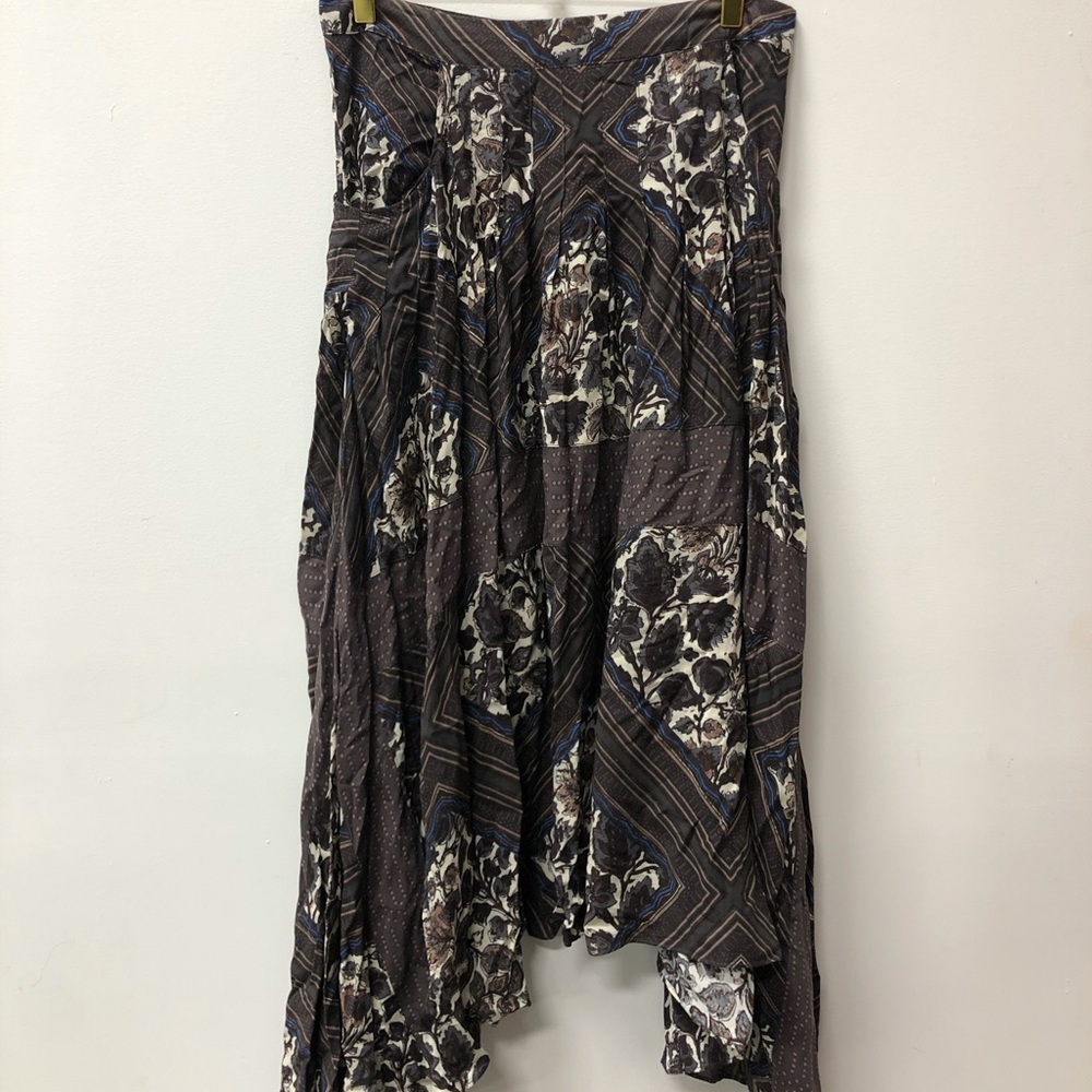 Free people multi printed skirt